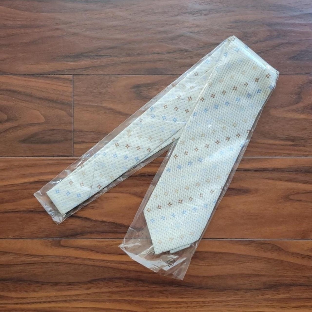 Giovanni Botticelli Cream Patterned Tie